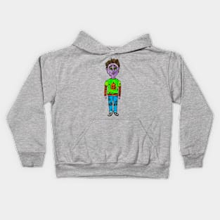 Halloween Zombie Dude Kids Hoodie